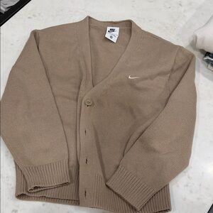 Nike Kids Beige Cardigan Sweater